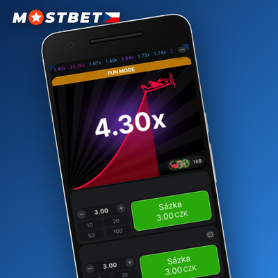 Aviator crash hra s rostoucím multiplikátorem dostupná v Mostbet app