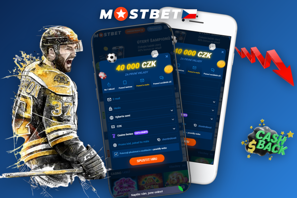 Chybová hláška v registračním formuláři Mostbet casino při zadání nesprávného e-mailu