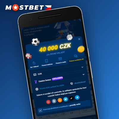 Mostbet registrace přes telefon s SMS verifikačním kódem pro mobilní hráče