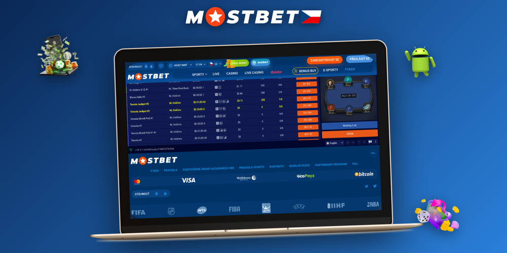 Mostbet stáhnout pro počítač – první spuštění s menu sportů a lobby kasina